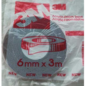 Скотч двухсторонний 3М  6мм х 3м