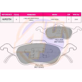 Колодки пер FORD FOCUS 1.4I-2.0I/1.8TDI &16V 98- (с 2 датчиками) <b>4U 4UP03754</b>