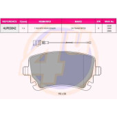 Колодки зад VW T5CARAVELLE 2.0I3.2I1.9TDI2.5TDI 03- (с датчиком) <b>4U 4UP03842</b>