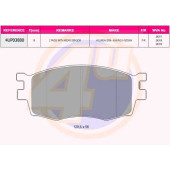 Колодки пер HYU ACCENT IIIседанI20KIA RIO II1.2-1.61.4-1.6CRDI 05- (с 2 датчиками) <b>4U 4UP03880</b>