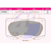 Колодки пер LEX GX 470 01-09TOY LAND CRUISER 2.74.03.0D-4DFJ CRUISER(FJ) 06- (с 2 датчиками) <b>4U 4UP03891</b>