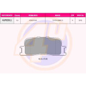 Колодки зад TOY HIGHLANDER/CAMRY 2.4/3.0 01- <b>4U 4UP03911</b>