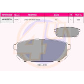 Колодки зад KIA SORENTO (JC) 2.4-3.52.5CRDI 02- (с 2 датчиками) <b>4U 4UP03979</b>