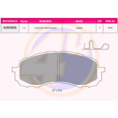 Колодки пер SUB IMPREZA 1.5/1.6/AWD 00- (с 2 датчиками) <b>4U 4UP04036</b>