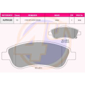 Колодки пер HON CR-V 2.0/2.2D/2.4 06- (с 2 датчиками) <b>4U 4UP04160</b>
