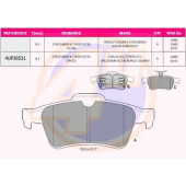 Колодки зад SAAB 9-3. OPEL VECTRA. FORD FOCUS 1.4-3.2 02- <b>4U 4UP38531</b>
