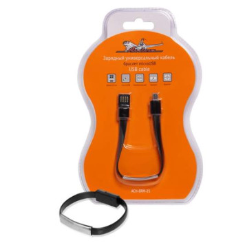 Зарядный универсальный кабель-браслет microUSB <b>AIRLINE ACH-BRM-21</b>