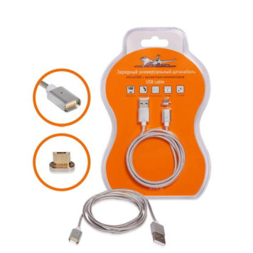Зарядный универсальный датакабель microUSB с магнитным коннектором <b>AIRLINE ACH-M-18</b>