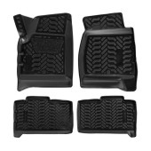 Ковры в салон (3D с подпятником) UAZ Patriot (с октября 2014-) компл. 4 шт., высокий борт, полимерные, черные <b>AIRLINE ACM-PS-11</b>