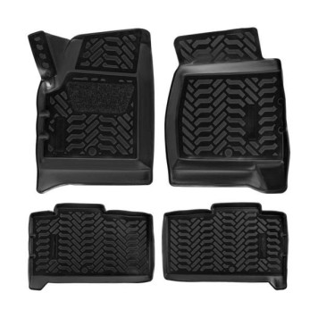 Ковры в салон (3D с подпятником) UAZ Patriot (с октября 2014-) компл. 4 шт., высокий борт, полимерные, черные <b>AIRLINE ACM-PS-11</b>