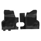 Ковры в салон передние (с перемычкой) ГАЗель 2705, 3302 (в т.ч. 4X4), "Бизнес" (1995-) компл. 2 шт., высокий борт, полимерные, черные <b>AIRLINE ACM-PS-15</b>
