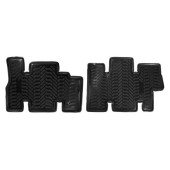 Ковры в салон (второй ряд) ГАЗель Next (Фермер) (2013-) компл. 2 шт., высокий борт, полимерные, черные <b>AIRLINE ACM-PS-17</b>