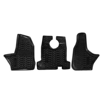 Ковры в салон передние (3D с подпятником) ГАЗон Next (2014-) компл. 3 шт., высокий борт, полимерные, черные <b>AIRLINE ACM-PS-19</b>