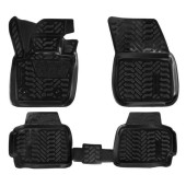 Ковры в салон (3D с подпятником) Ford Mondeo SD (2015-) компл. 4 шт., высокий борт, полимерные, черные <b>AIRLINE ACM-PS-31</b>