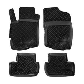 Ковры в салон Mitsubishi Lancer X (2007-) компл. 4 шт., высокий борт, полимерные, черные <b>AIRLINE ACM-PS-47</b>