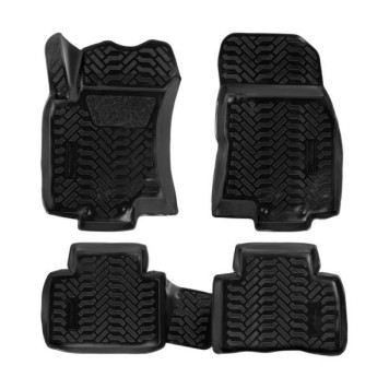 Ковры в салон (3D с подпятником) Nissan X-Trail (T32) (2014-) компл. 4 шт., высокий борт, полимерные, черные <b>AIRLINE ACM-PS-50</b>