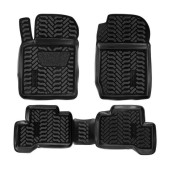 Ковры в салон (3D с подпятником) Suzuki Grand Vitara (5 дв.) (2005-, 2012-) компл. 4 шт., высокий борт, полимерные, черные <b>AIRLINE ACM-PS-63</b>