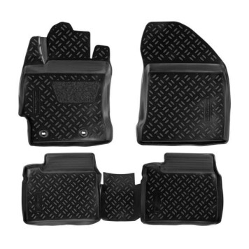 Ковры в салон (3D) Toyota Corolla (2012-) компл. 4 шт., высокий борт, полимерные, черные <b>AIRLINE ACM-PS-66</b>