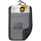 Ковры полимерные с отстегивающимся ковролином в салон автомобиля универсальные, цвет - серый/черный, комплект из 4х ковров <b>AIRLINE ACM-RCM-04</b>