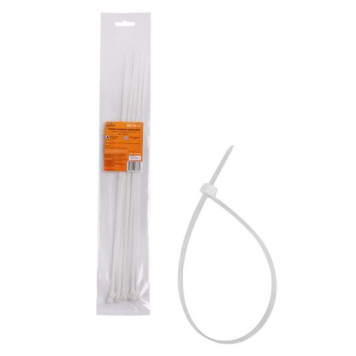 Стяжки (хомуты) кабельные 4,8*400 мм, пластиковые, белые, 10 шт. <b>AIRLINE ACT-N-13</b>