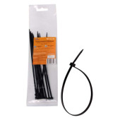 Стяжки (хомуты) кабельные 3,6*200 мм, пластиковые, черные, 10 шт. <b>AIRLINE ACT-N-21</b>