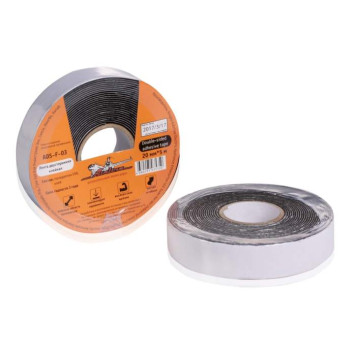 Лента двусторонняя клейкая, 20 мм*5 м, вспененная основа, черная <b>AIRLINE ADS-F-03</b>