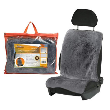 Накидка из натурального меха, серая с коротким ворсом, на переднее сидение, 110*49см <b>AIRLINE AFC-SH-02</b>