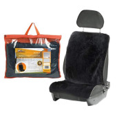 Накидка из натурального меха, черная с коротким ворсом, на переднее сидение, 110*49см <b>AIRLINE AFC-SH-03</b>