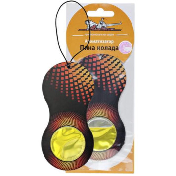 Ароматизатор подвесной гелевый " Восьмерка" пина колада <b>AIRLINE AF-D01-PC</b>