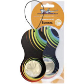 Ароматизатор подвесной гелевый " Восьмерка" ваниль <b>AIRLINE AF-D01-VA</b>