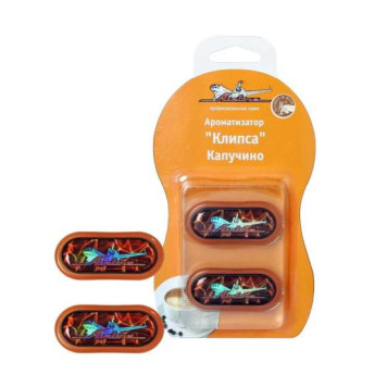 Ароматизатор на дефлектор "Клипса" капучино <b>AIRLINE AF-F02-CA</b>