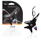 Ароматизатор подвесной пластик " Истребитель" черный лед <b>AIRLINE AFIS007</b>