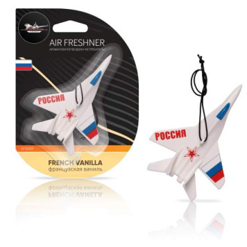 Ароматизатор подвесной пластик " Истребитель" французская ваниль <b>AIRLINE AFIS009</b>