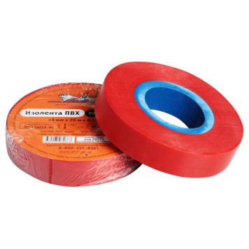 Изолента ПВХ, красная, 15 мм*20 м <b>AIRLINE AIT-P-09</b>