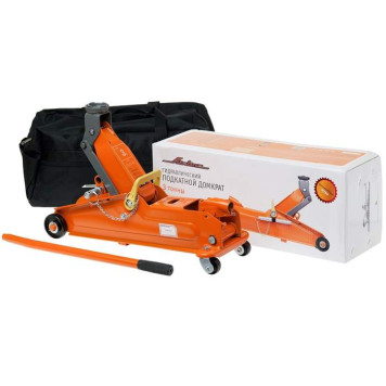 Домкрат подкатной 3т в сумке (MIN - 135 мм, MAX - 390 мм) <b>AIRLINE AJ-3F-390P</b>