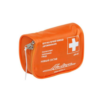Аптечка автомобильная в текстильном футляре (Соответствует требованиям ГИБДД) <b>AIRLINE AM-01</b>