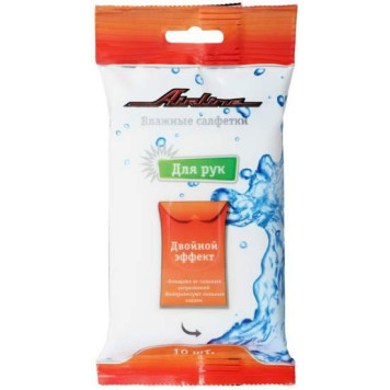 Салфетки влажные для рук (10 шт.) <b>AIRLINE AN-H-02</b>