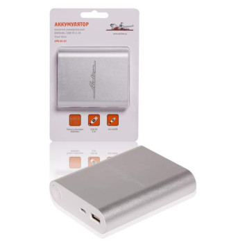 Аккумулятор внешний универсальный 6000мАч: USB 5V 2.1A <b>AIRLINE APB-06-02</b>