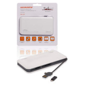 Аккумулятор внешний универсальный 12000мАч: microUSB/Lightning 2.1A <b>AIRLINE APB-12-04</b>