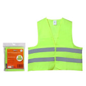 Жилет со светоотражающими полосами, взрослый, р. XL (65*65 см), желтый <b>AIRLINE ARW-AV-02</b>