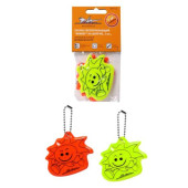 Брелок светоотражающий " Фликер" на цепочке, 2 шт., оранжевый/зеленый <b>AIRLINE ARW-T-03</b>