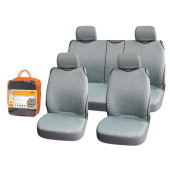 Чехлы-майки " Виспер" комплект передние/задние, цвет серый, материал жаккард <b>AIRLINE ASC-KV-06</b>