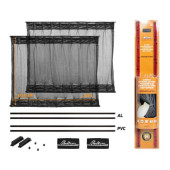 Шторки солнцезащитные раздвижные М (Д*В: 70*42-47см), цвет черный <b>AIRLINE ASPS-S-12</b>