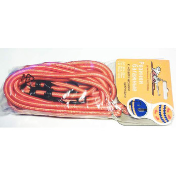 Резинки-стяжки набор 6 шт.: 2 шт.-60см, 2шт.-80см, 2шт-100см, D-8 мм, (металлические крючки) <b>AIRLINE AS-R-04</b>-1