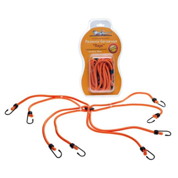 Резинки-стяжки набор "Паук" 4шт.-80 см, D-8 мм (металлические крючки) <b>AIRLINE AS-R-05</b>