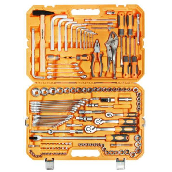 Набор инструментов универсальный 132 предмета + фонарь, пласт.кейс <b>AIRLINE AT-132-09</b>