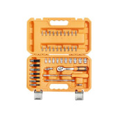 Набор головок и принадлежностей 1/4" 43 предмета, пласт.кейс <b>AIRLINE AT-43-01</b>