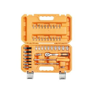 Набор головок и принадлежностей 1/4" 43 предмета, пласт.кейс <b>AIRLINE AT-43-01</b>