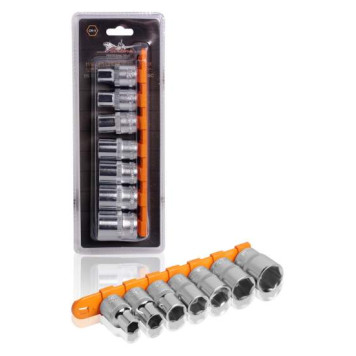 Набор головок торцевых 1/2" DR шестигранных 7пр. (10,12,14,15,17,19,22мм) <b>AIRLINE AT-7-31</b>