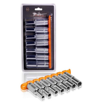 Набор головок торцевых 1/2" DR шестигранных 7пр. глубоких (8,9,10,11,12,13,14мм) <b>AIRLINE AT-7-33</b>